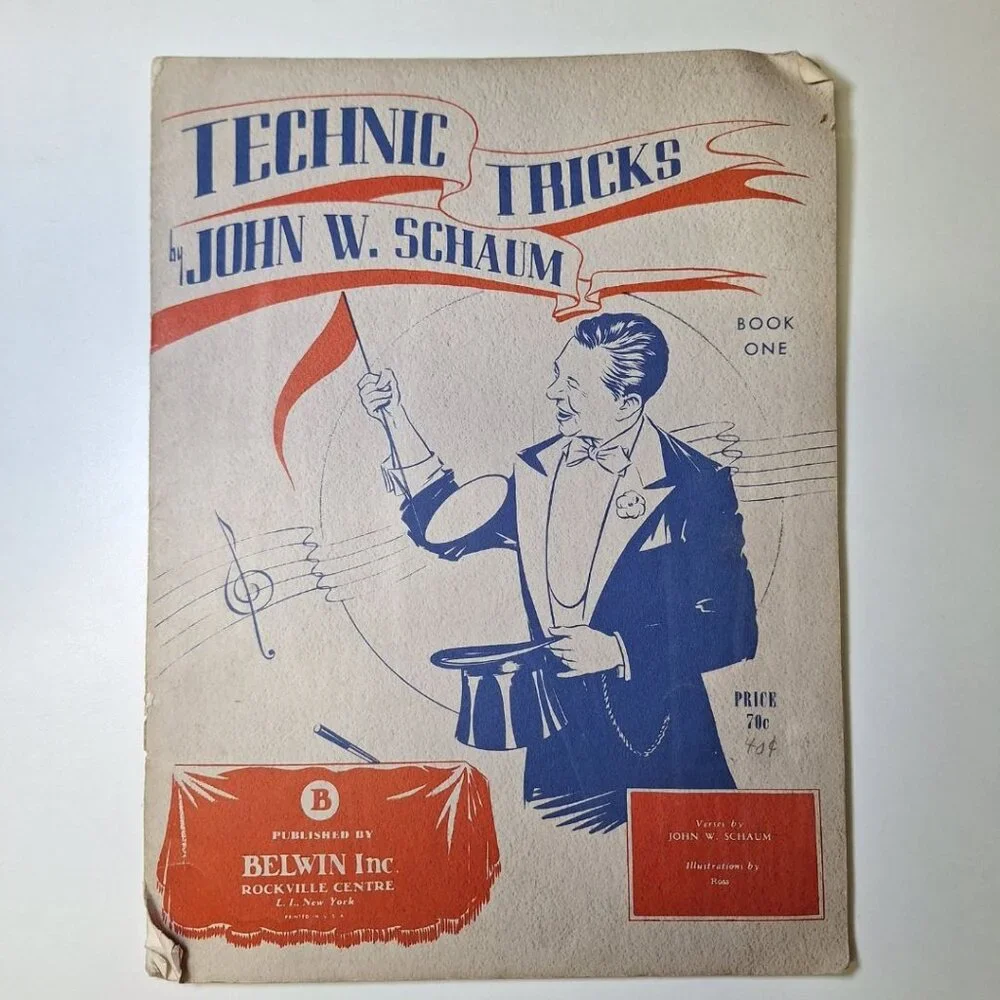 Technic Tricks Piano Book One Schaum Music Vintage Education‎ Teach 1949